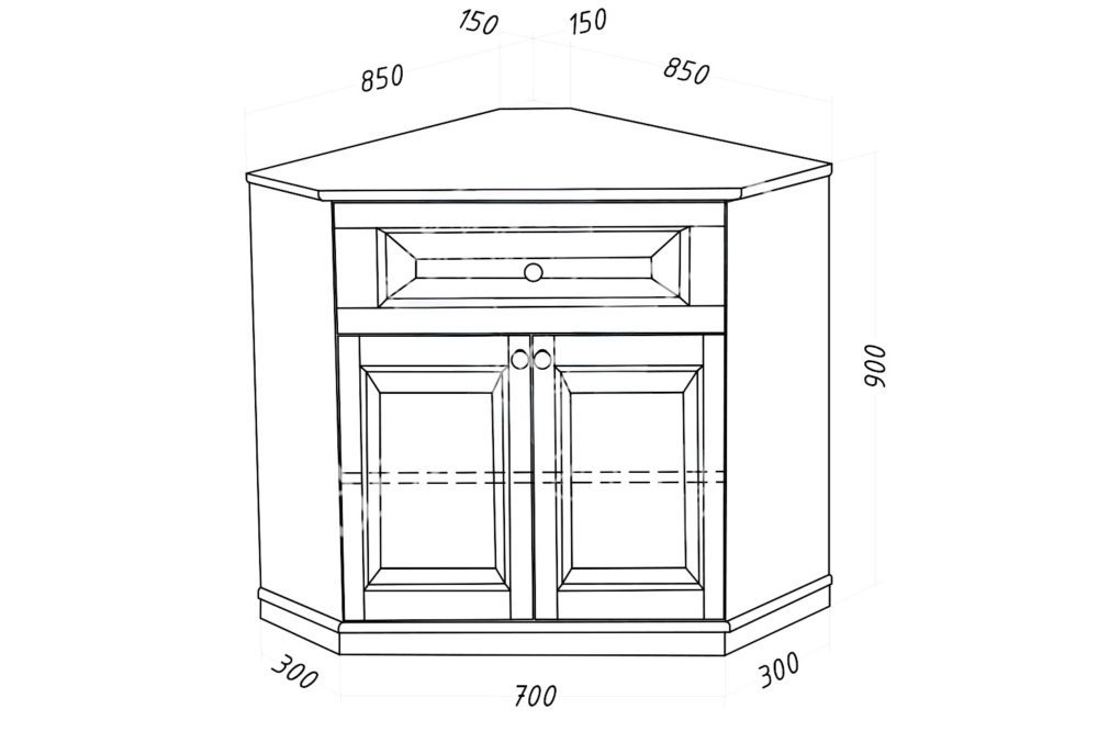 Тумба Угловая